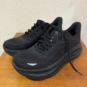 New W/O Box Hoka One Men's Bondi 9 Running Sneaker Shoes, Black Size 10 D(M) US